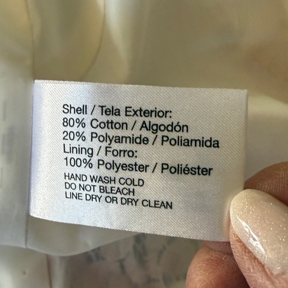 Oscar by Oscar de la Renta Cream/Pink Floral Lace Jacket Size 8 - Picture 11 of 12